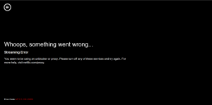 Netflix proxy error